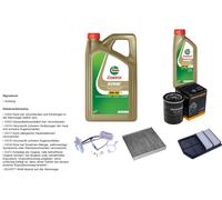 DENCKERMANN Controllo set 6L CASTROL EDGE 5W-30 C3 per Mitsubishi Outlander