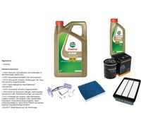 DENCKERMANN Controllo set 6L CASTROL EDGE 5W-30 C3 per Mitsubishi Outlander