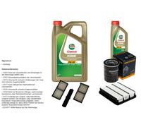 DENCKERMANN Controllo Set 6L CASTROL EDGE 5W-30 C3 Per Mitsubishi Pajero