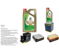DENCKERMANN Controllo set 6L CASTROL EDGE 5W-30 C3 per Nissan Micra III 1.5