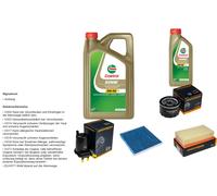Denckermann Controllo Set 6L castrol edge 5W-30 C3 per Nissan Micra III 1.5
