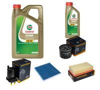 DENCKERMANN Controllo Set 6L CASTROL EDGE 5W-30 C3 Per Nissan Micra III 1.5