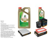 Denckermann Controllo Set 6L castrol edge 5W-30 C3 per Nissan Micra V 1.5