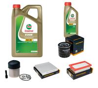 DENCKERMANN Controllo Set 6L CASTROL EDGE 5W-30 C3 Per Nissan Micra V 1.5