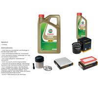 Denckermann Controllo Set 6L castrol edge 5W-30 C3 per Nissan Micra V