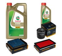 DENCKERMANN Controllo Set 6L CASTROL EDGE 5W-30 C3 Per Nissan Note 1.6 NV200