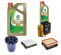 DENCKERMANN Controllo Set 6L CASTROL EDGE 5W-30 C3 Per Nissan NP300 Navara