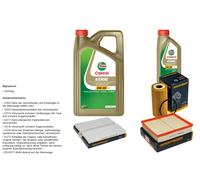 DENCKERMANN Controllo set 6L CASTROL EDGE 5W-30 C3 per Nissan NP300 Navara