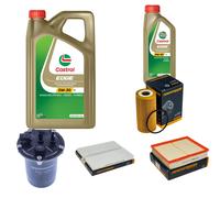 DENCKERMANN Controllo Set 6L CASTROL EDGE 5W-30 C3 Per Nissan NP300 Navara