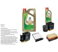 Denckermann Controllo Set 6L castrol edge 5W-30 C3 per Nissan NV200 Evalia