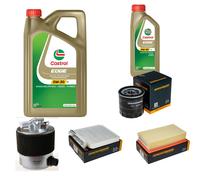 DENCKERMANN Controllo Set 6L CASTROL EDGE 5W-30 C3 Per Nissan NV200 Evalia