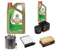 DENCKERMANN Controllo Set 6L CASTROL EDGE 5W-30 C3 Per Nissan NV200 Evalia
