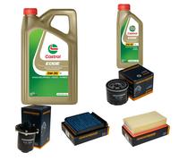 DENCKERMANN Controllo Set 6L CASTROL EDGE 5W-30 C3 Per Nissan NV200 Evalia