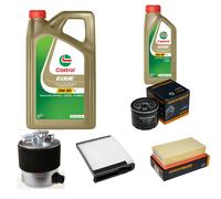 DENCKERMANN Controllo Set 6L CASTROL EDGE 5W-30 C3 Per Nissan NV200 Evalia