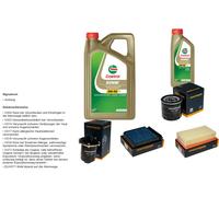 DENCKERMANN Controllo set 6L CASTROL EDGE 5W-30 C3 per Nissan NV200 Evalia