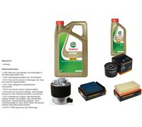 DENCKERMANN Controllo set 6L CASTROL EDGE 5W-30 C3 per Nissan NV200 Evalia