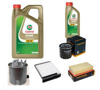 DENCKERMANN Controllo Set 6L CASTROL EDGE 5W-30 C3 Per Nissan NV200 Evalia