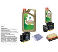 DENCKERMANN Controllo set 6L CASTROL EDGE 5W-30 C3 per Nissan NV200 Evalia