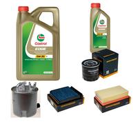 DENCKERMANN Controllo Set 6L CASTROL EDGE 5W-30 C3 Per Nissan NV200 Evalia