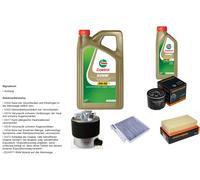 DENCKERMANN Controllo set 6L CASTROL EDGE 5W-30 C3 per Nissan NV200 Evalia