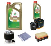 DENCKERMANN Controllo Set 6L CASTROL EDGE 5W-30 C3 Per Nissan NV200 Evalia