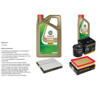 Denckermann Controllo Set 6L castrol edge 5W-30 C3 per Nissan Pathfinder III.