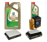 DENCKERMANN Controllo Set 6L CASTROL EDGE 5W-30 C3 Per Nissan Qashqai II