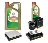 DENCKERMANN Controllo Set 6L CASTROL EDGE 5W-30 C3 Per Nissan Qashqai II