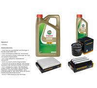 DENCKERMANN Controllo set 6L CASTROL EDGE 5W-30 C3 per Nissan Qashqai II