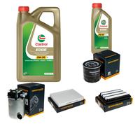 DENCKERMANN Controllo Set 6L CASTROL EDGE 5W-30 C3 Per Nissan Qashqai II