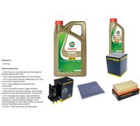 Denckermann Controllo Set 6L castrol edge 5W-30 C3 per Nissan Ruota Micra III