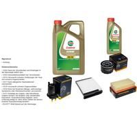 Denckermann Controllo Set 6L castrol edge 5W-30 C3 per Nissan Tiida