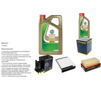 DENCKERMANN Controllo set 6L CASTROL EDGE 5W-30 C3 per Nissan Tiida