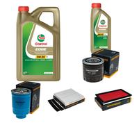 DENCKERMANN Controllo Set 6L CASTROL EDGE 5W-30 C3 Per Nissan X-Trail 2.2