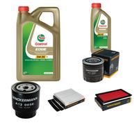 DENCKERMANN Controllo Set 6L CASTROL EDGE 5W-30 C3 Per Nissan X-Trail 2.2