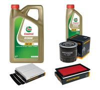 DENCKERMANN Controllo Set 6L CASTROL EDGE 5W-30 C3 Per Nissan X-Trail 2.2