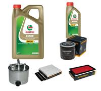 DENCKERMANN Controllo Set 6L CASTROL EDGE 5W-30 C3 Per Nissan X-Trail 2.2