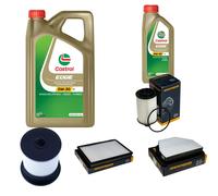 DENCKERMANN Controllo Set 6L CASTROL EDGE 5W-30 C3 Per Opel Antara 2.2 CDTi