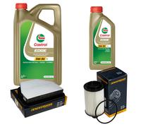 DENCKERMANN Controllo Set 6L CASTROL EDGE 5W-30 C3 Per Opel Antara 2.2 CDTi