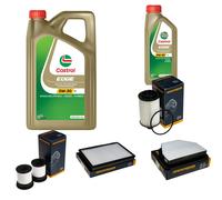 DENCKERMANN Controllo Set 6L CASTROL EDGE 5W-30 C3 Per Opel Antara 2.2 CDTi