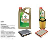 Denckermann Controllo Set 6L castrol edge 5W-30 C3 per . Opel Astra H