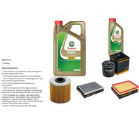 Denckermann Controllo Set 6L castrol edge 5W-30 C3 per Opel Astra H Box