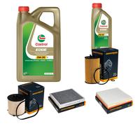 DENCKERMANN Controllo Set 6L CASTROL EDGE 5W-30 C3 Per Opel Astra J Caravan