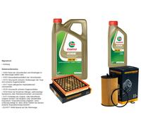 Denckermann Controllo Set 6L castrol edge 5W-30 C3 per Opel Insignia a &