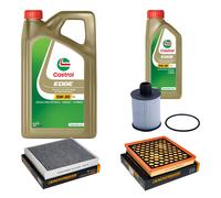 DENCKERMANN Controllo Set 6L CASTROL EDGE 5W-30 C3 Per Opel Insignia A
