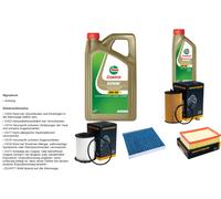 DENCKERMANN Controllo set 6L CASTROL EDGE 5W-30 C3 per Opel Moka/moka X