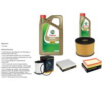 DENCKERMANN Controllo set 6L CASTROL EDGE 5W-30 C3 per Opel Moka/Mokka X