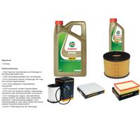 Denckermann Controllo Set 6L castrol edge 5W-30 C3 per Opel Mokka / Mokka x .
