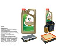 Denckermann Controllo Set 6L castrol edge 5W-30 C3 per Opel Vectra C