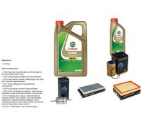 DENCKERMANN Controllo set 6L CASTROL EDGE 5W-30 C3 per Opel Vectra C Caravan